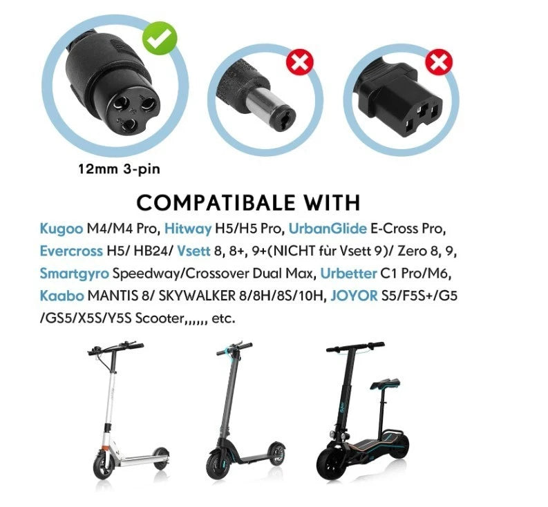 Electric Scooter Charger iScooter 48v - 2A charger