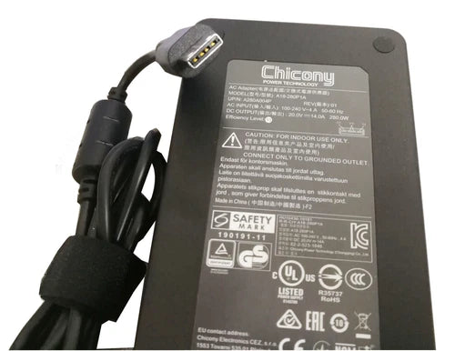 Chicony 20V 280W A18-280P1A Hasee GX10-CU7PRO Power Supply AC Adapter Charger
